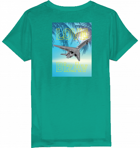 Kids T-Shirt Love BizAv Business Aviation - SUPERSONIC aero 4U