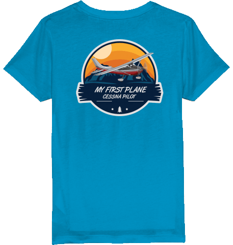 Kids T-Shirt My first Plane Cessna C172 - SUPERSONIC aero 4U