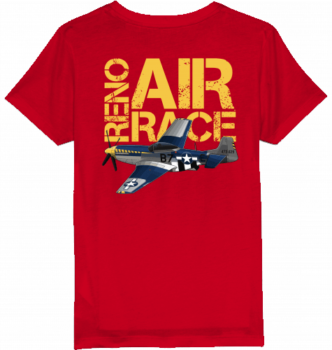 Kids T-Shirt Reno Air Race Mustang P-51 - SUPERSONIC aero 4U