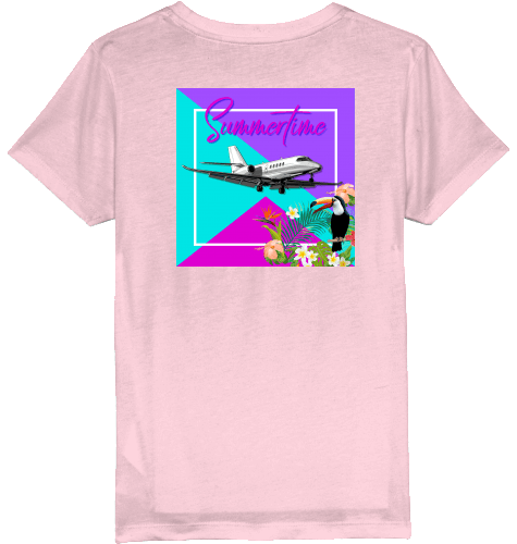 Kids T-Shirt Summertime in Aviation - SUPERSONIC aero 4U