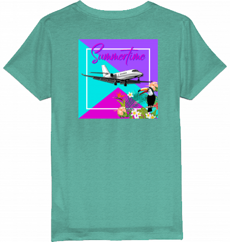 Kids T-Shirt Summertime in Aviation - SUPERSONIC aero 4U