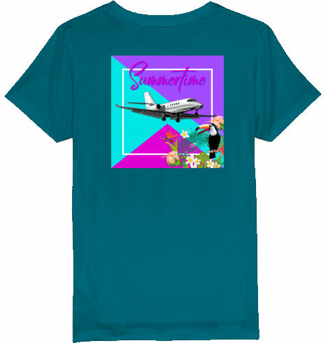 Kids T-Shirt Summertime in Aviation - SUPERSONIC aero 4U