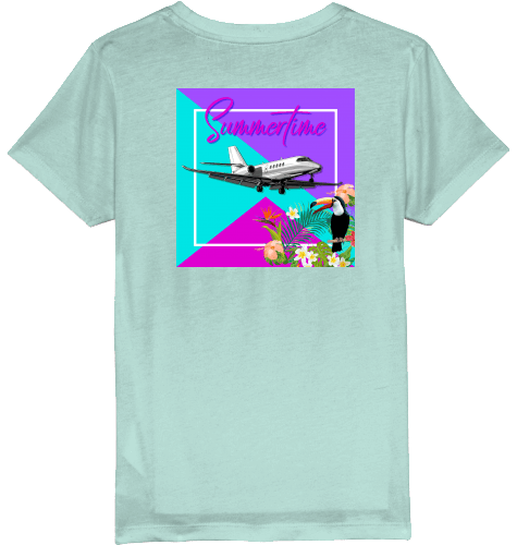 Kids T-Shirt Summertime in Aviation - SUPERSONIC aero 4U