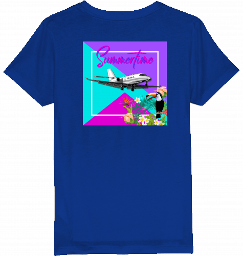 Kids T-Shirt Summertime in Aviation - SUPERSONIC aero 4U