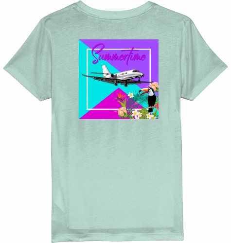 Kids T-Shirt Summertime in Aviation - SUPERSONIC aero 4U