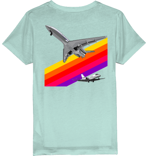 Kids T-Shirt VHS 80ies Style - Business Aviation - SUPERSONIC aero 4U