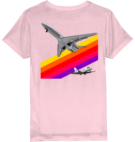 Kids T-Shirt VHS 80ies Style - Business Aviation - SUPERSONIC aero 4U