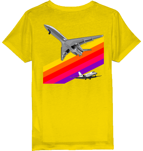 Kids T-Shirt VHS 80ies Style - Business Aviation - SUPERSONIC aero 4U