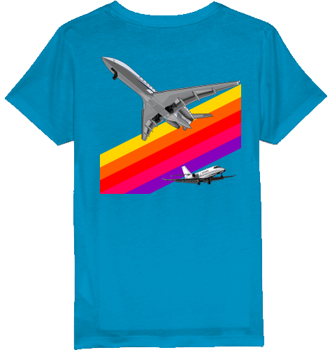 Kids T-Shirt VHS 80ies Style - Business Aviation - SUPERSONIC aero 4U