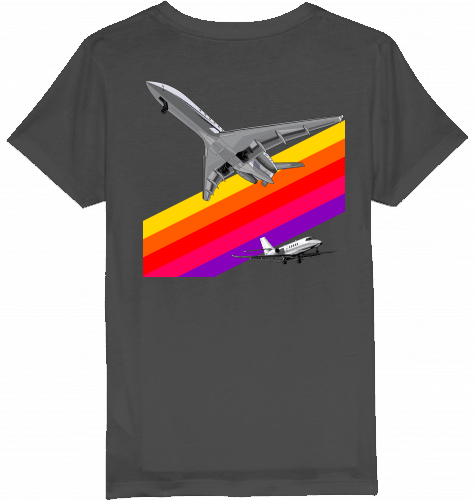 Kids T-Shirt VHS 80ies Style - Business Aviation - SUPERSONIC aero 4U