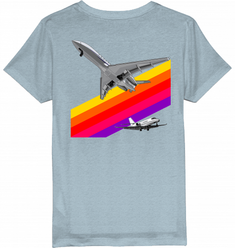 Kids T-Shirt VHS 80ies Style - Business Aviation - SUPERSONIC aero 4U