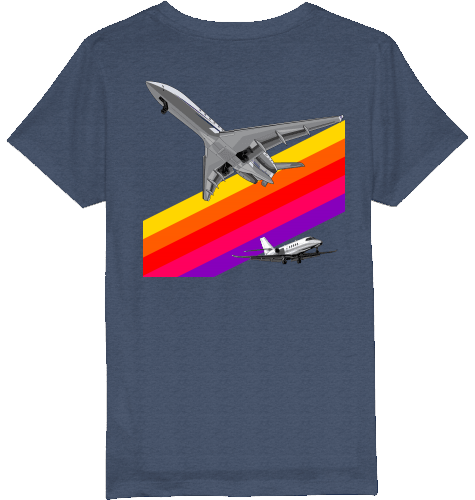 Kids T-Shirt VHS 80ies Style - Business Aviation - SUPERSONIC aero 4U