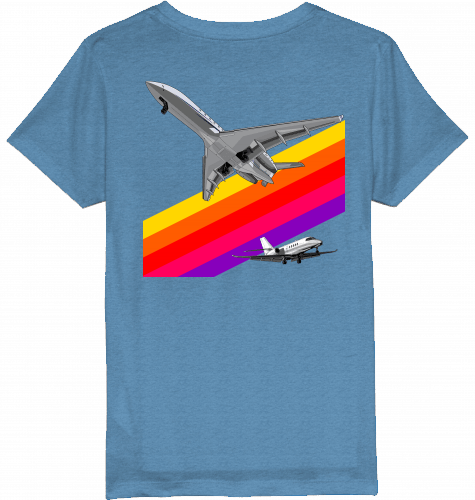 Kids T-Shirt VHS 80ies Style - Business Aviation - SUPERSONIC aero 4U