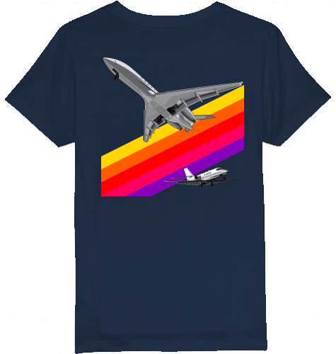 Kids T-Shirt VHS 80ies Style - Business Aviation - SUPERSONIC aero 4U