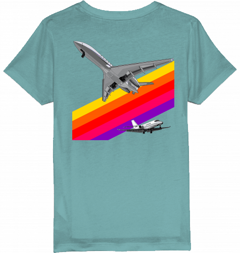 Kids T-Shirt VHS 80ies Style - Business Aviation - SUPERSONIC aero 4U