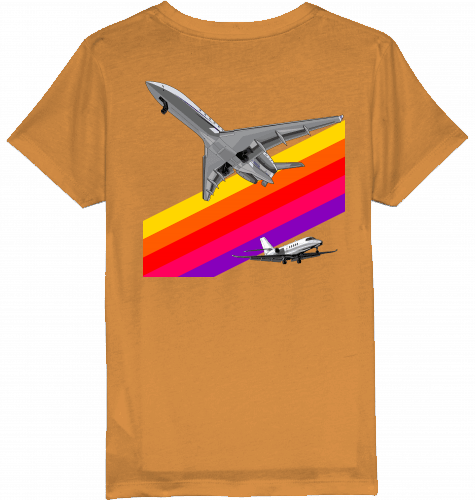 Kids T-Shirt VHS 80ies Style - Business Aviation - SUPERSONIC aero 4U