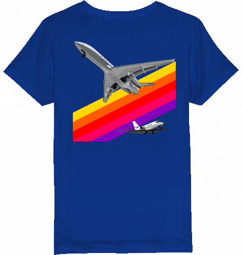 Kids T-Shirt VHS 80ies Style - Business Aviation - SUPERSONIC aero 4U