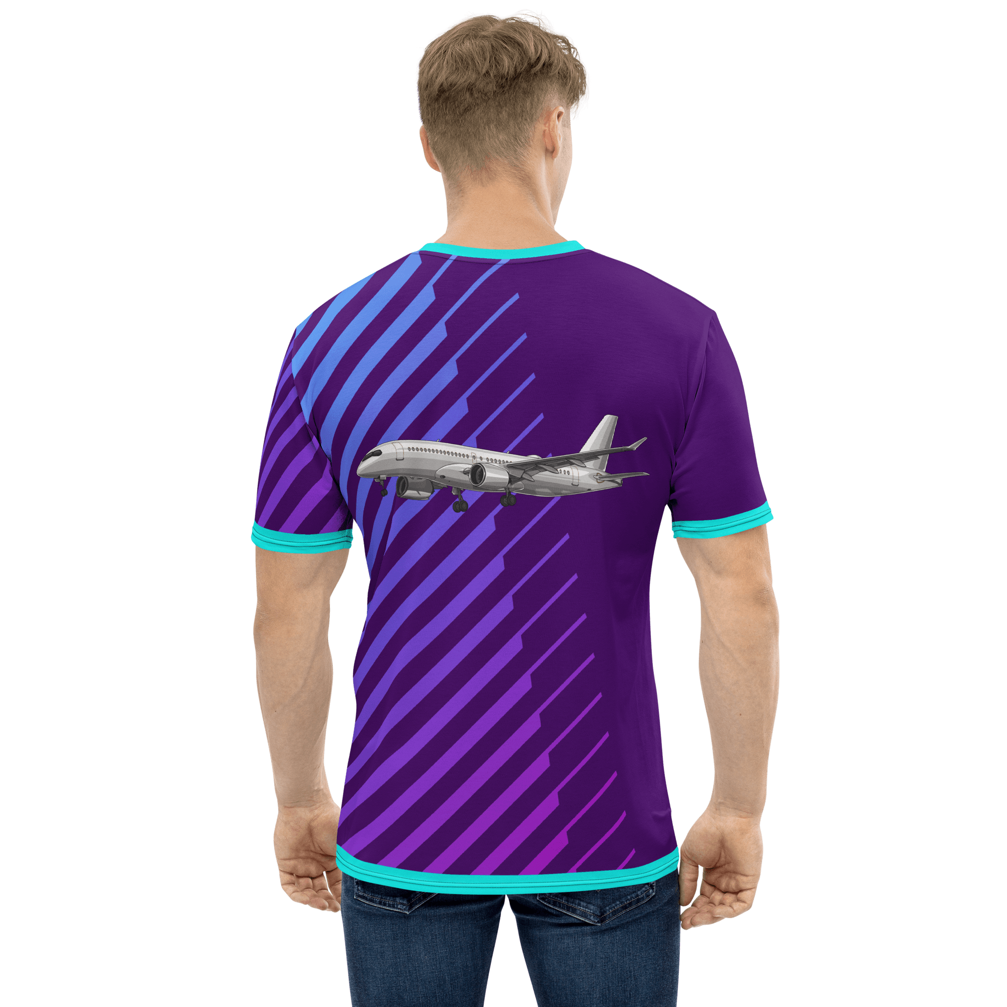 Men's t-shirt "Airbus A220" AOP All Over Print - SUPERSONIC aero 4U