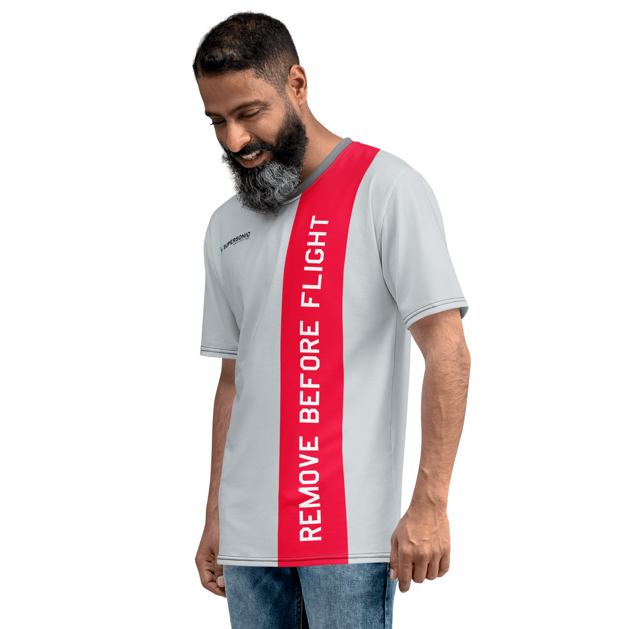 Men's t-shirt "Remove Before Flight" AOP All Over Print - SUPERSONIC aero 4U