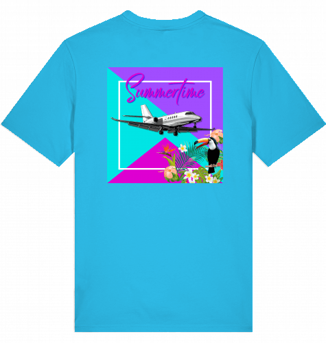 Summertime Business Jet T-shirt 2.0 - SUPERSONIC aero 4U