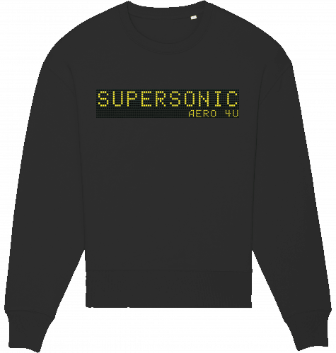 Sweatshirt Airport Billboard Supersonic Unisex - SUPERSONIC aero 4U
