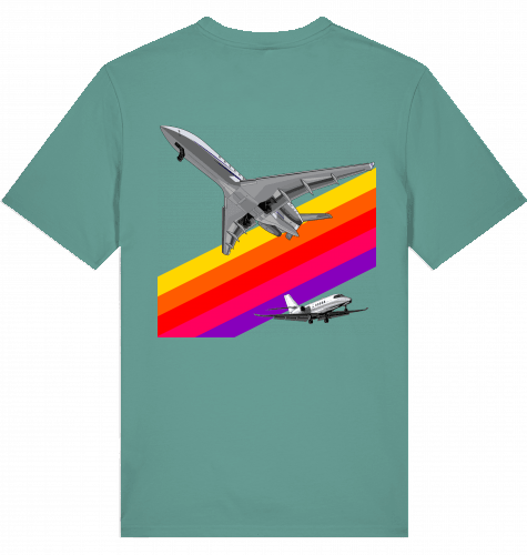 VHS 80ties Aviation T-shirt 2.0 - SUPERSONIC aero 4U