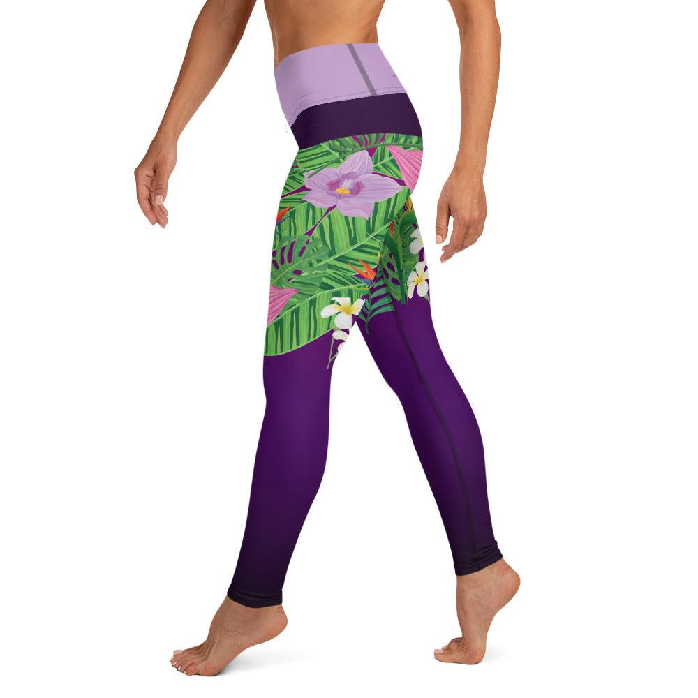 Yoga Leggings "Tropical" - SUPERSONIC aero 4U