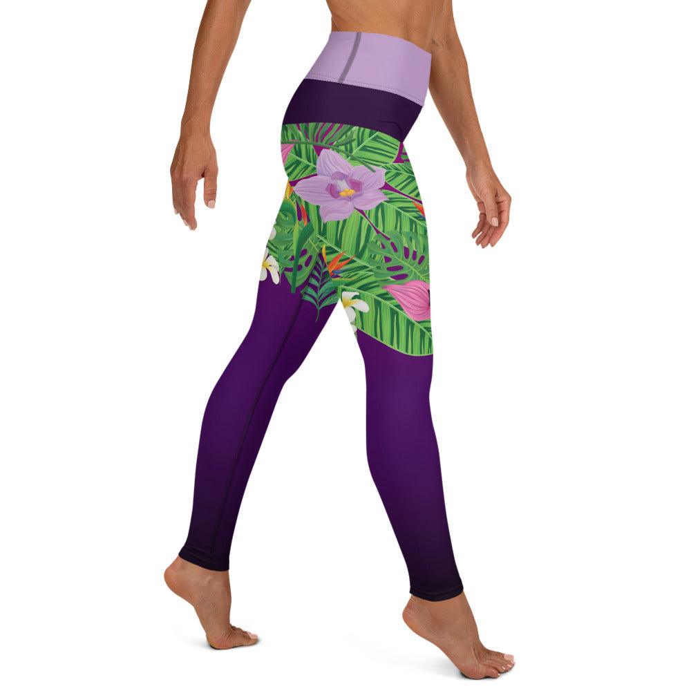 Yoga Leggings "Tropical" - SUPERSONIC aero 4U