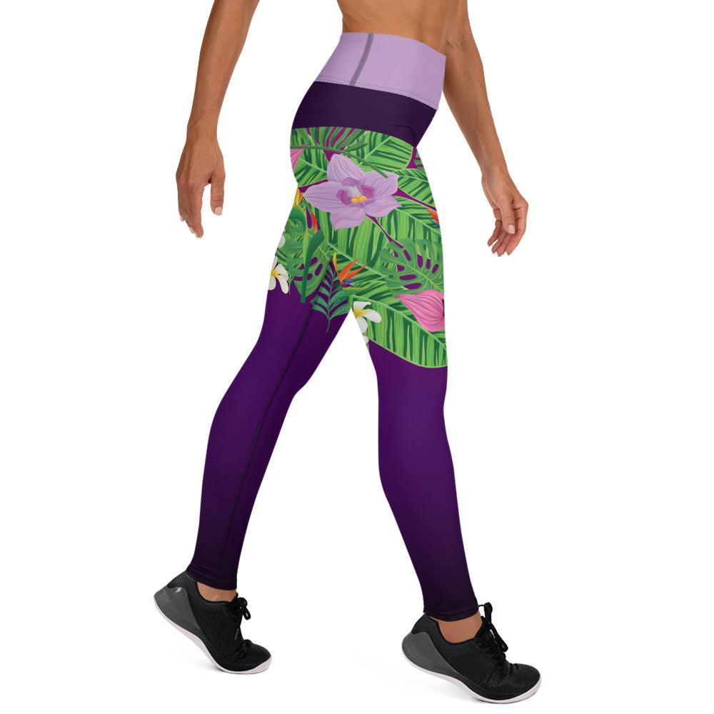 Yoga Leggings "Tropical" - SUPERSONIC aero 4U