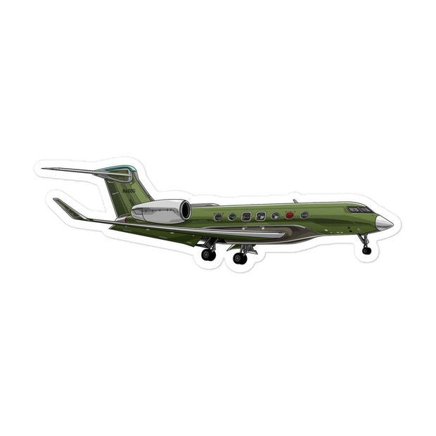 Aviation Sticker "Gulfstream GVII Factory Green" - SUPERSONIC aero 4U