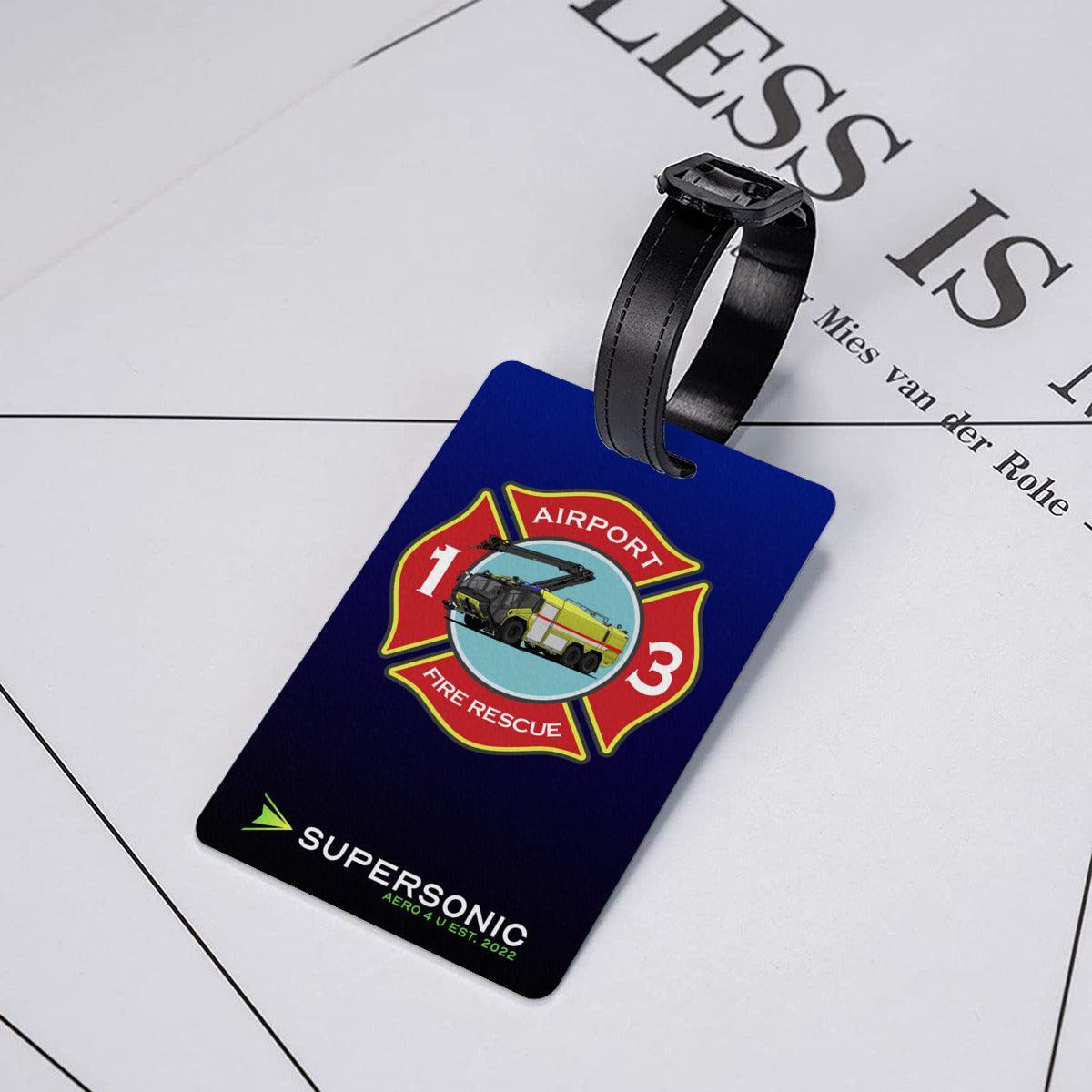 Gepäckanhänger - Airport Rescue Fire Fighting Patch - SUPERSONIC aero 4U