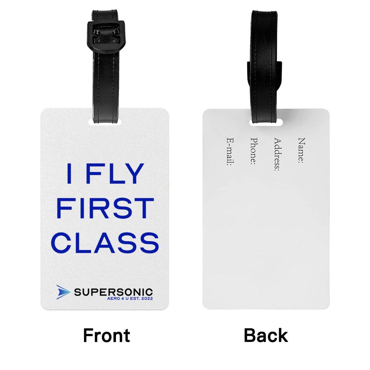 Gepäckanhänger - I fly First Class - SUPERSONIC aero 4U