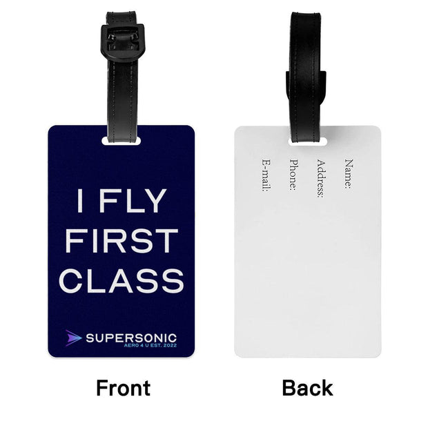 Gepäckanhänger - I fly First Class - SUPERSONIC aero 4U