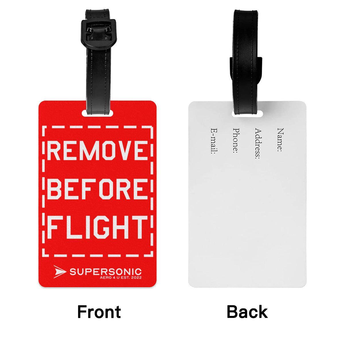 Gepäckanhänger - Remove before Flight - SUPERSONIC aero 4U