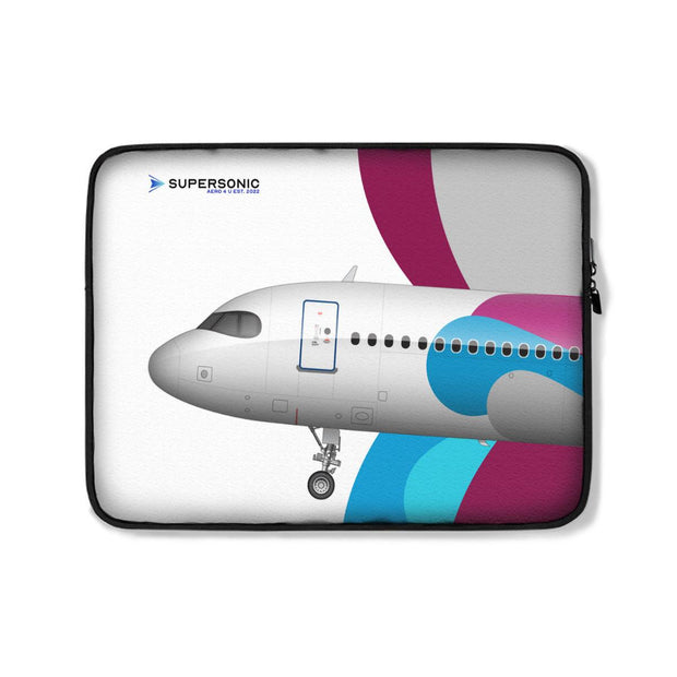 Laptop Tasche Neopren｜Airbus - A320neo DUS - SUPERSONIC aero 4U