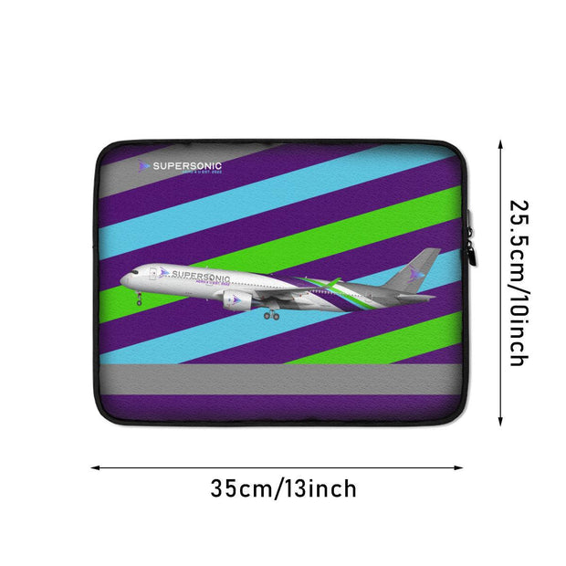 Laptop Tasche Neopren｜Airbus A350 long haul - SUPERSONIC aero 4U