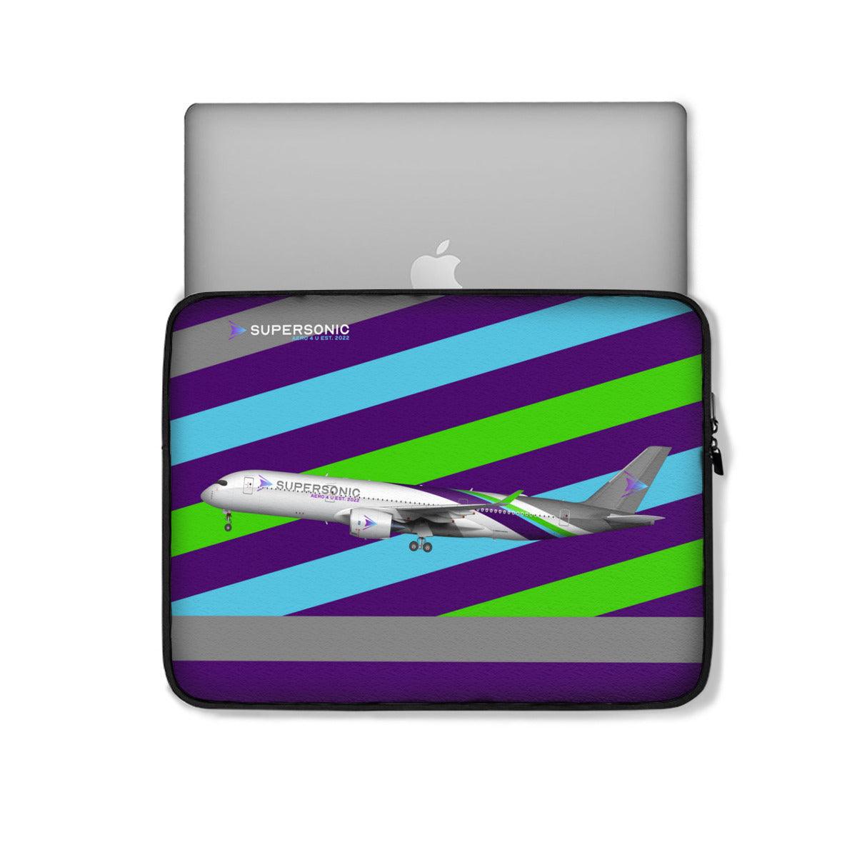 Laptop Tasche Neopren｜Airbus A350 long haul - SUPERSONIC aero 4U