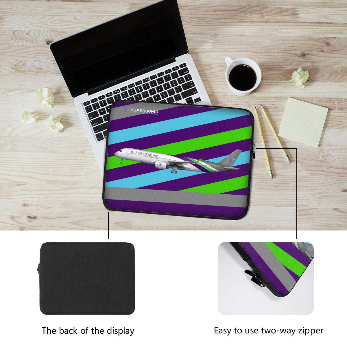 Laptop Tasche Neopren｜Airbus A350 long haul - SUPERSONIC aero 4U