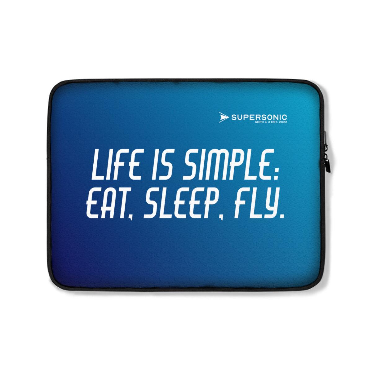 Laptop Tasche Neopren｜Eat Sleep and Fly - SUPERSONIC aero 4U