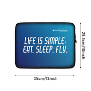 Laptop Tasche Neopren｜Eat Sleep and Fly - SUPERSONIC aero 4U