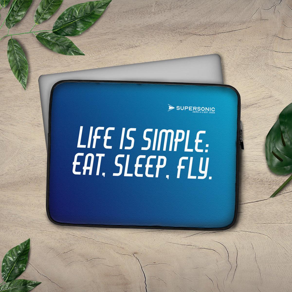 Laptop Tasche Neopren｜Eat Sleep and Fly - SUPERSONIC aero 4U