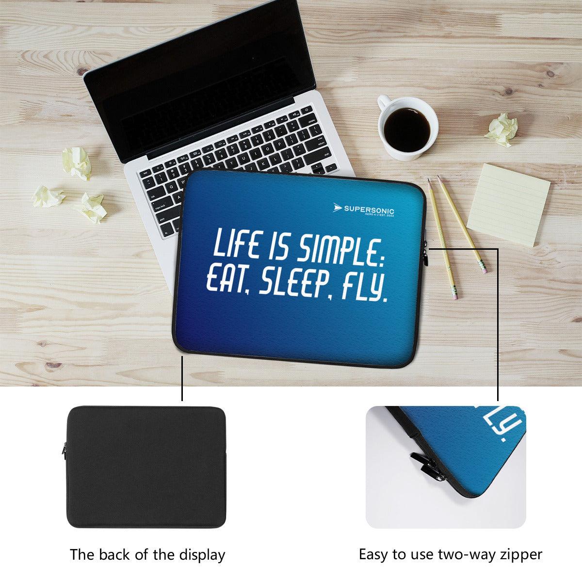 Laptop Tasche Neopren｜Eat Sleep and Fly - SUPERSONIC aero 4U