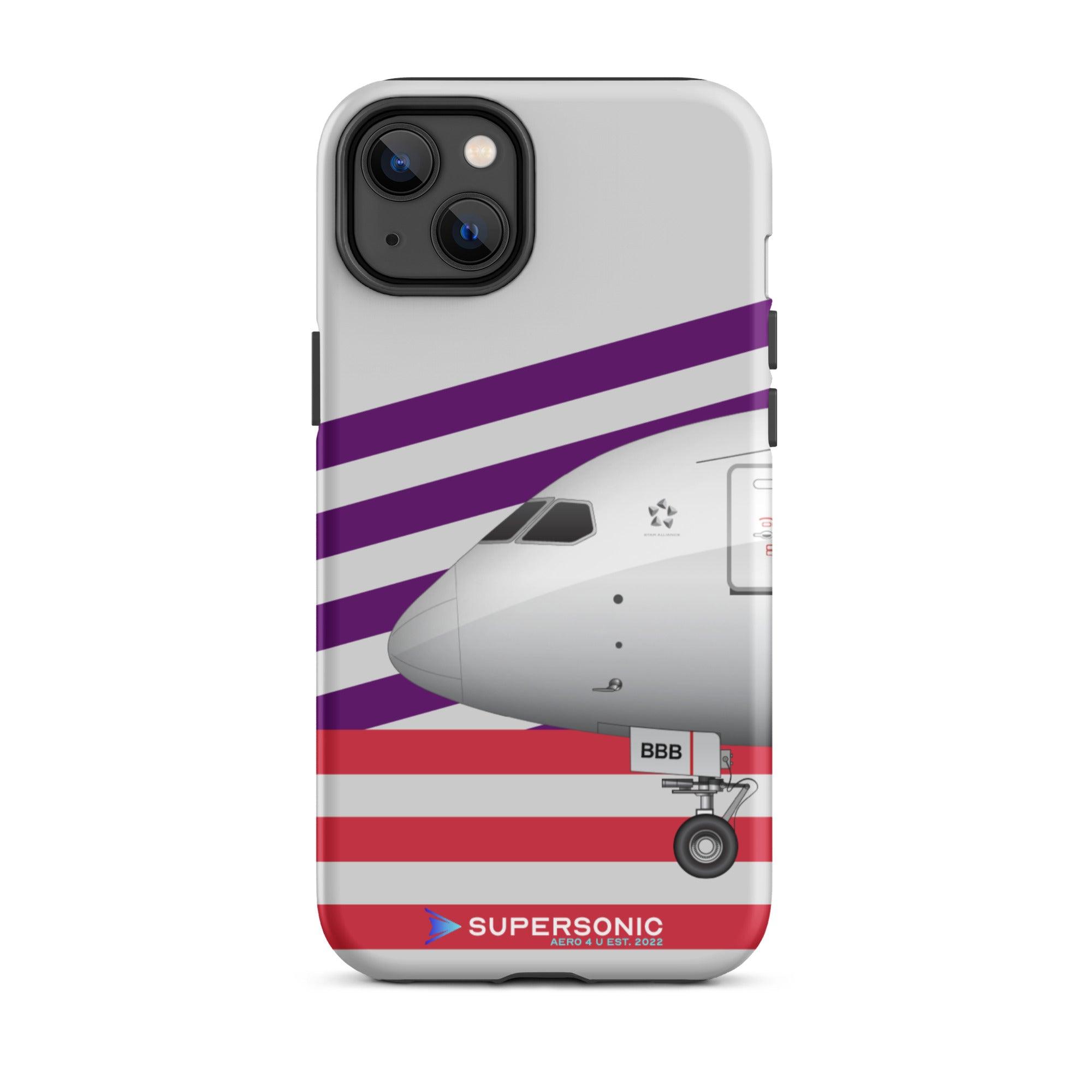 Tough iPhone case Boeing 787 violett red grey - SUPERSONIC aero 4U