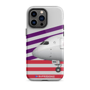 Tough iPhone case Boeing 787 violett red grey - SUPERSONIC aero 4U