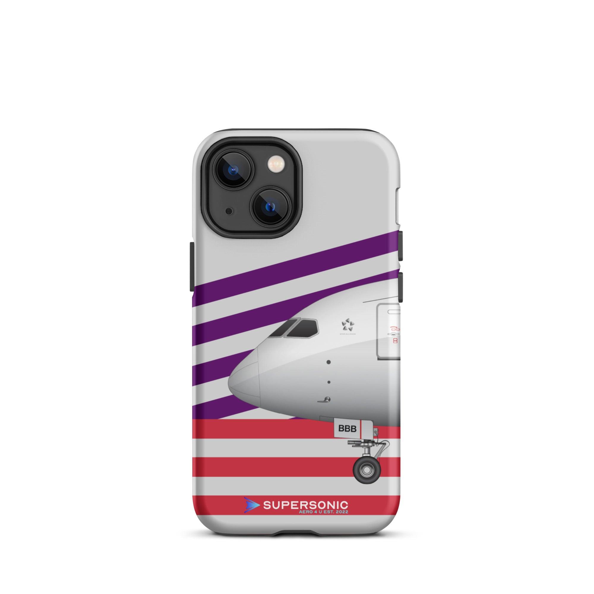 Tough iPhone case Boeing 787 violett red grey - SUPERSONIC aero 4U