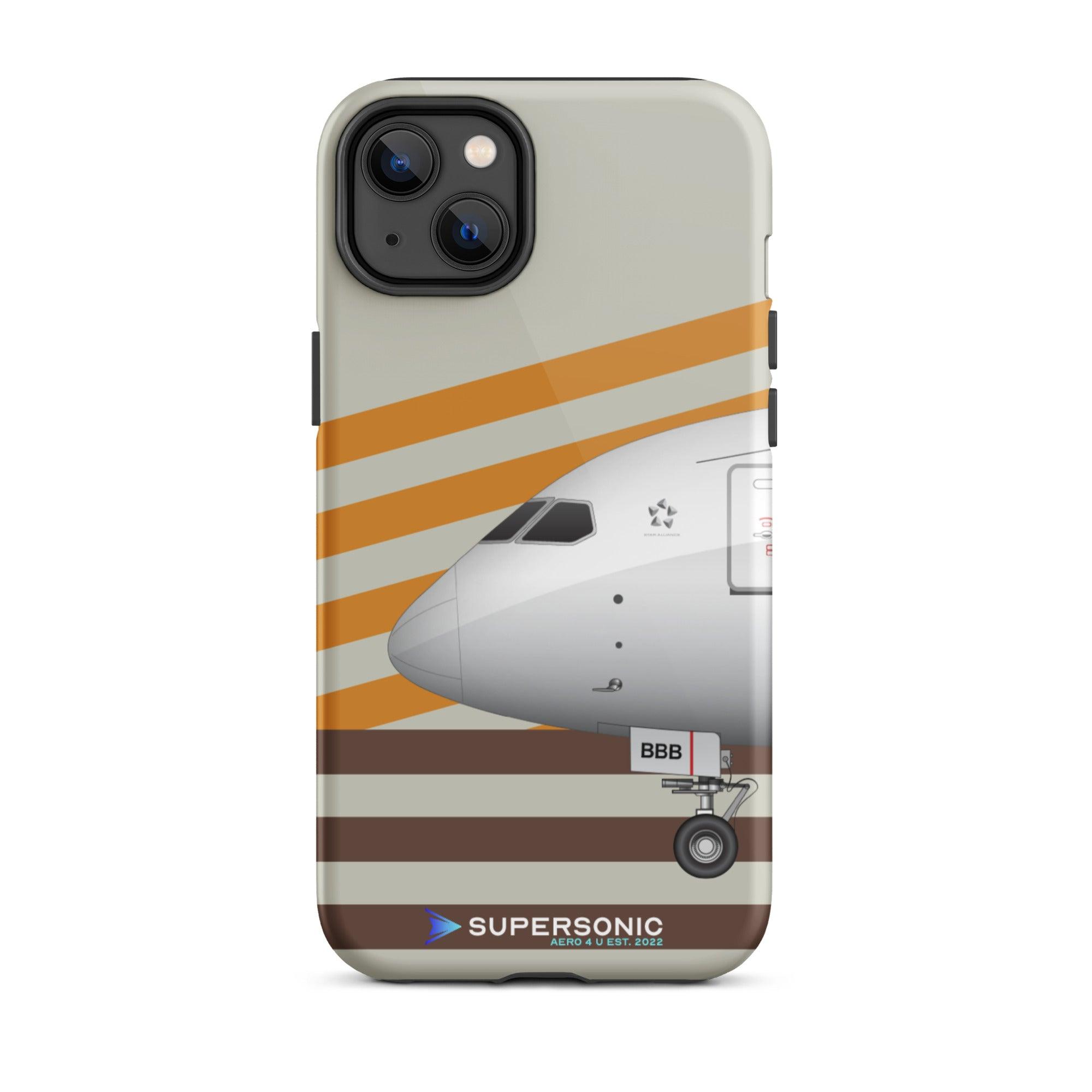 Tough iPhone case Boeing 787 yellow brown - SUPERSONIC aero 4U