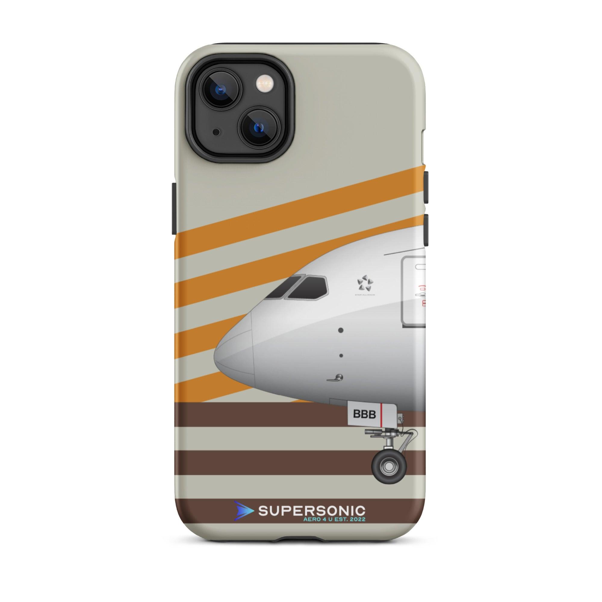 Tough iPhone case Boeing 787 yellow brown - SUPERSONIC aero 4U