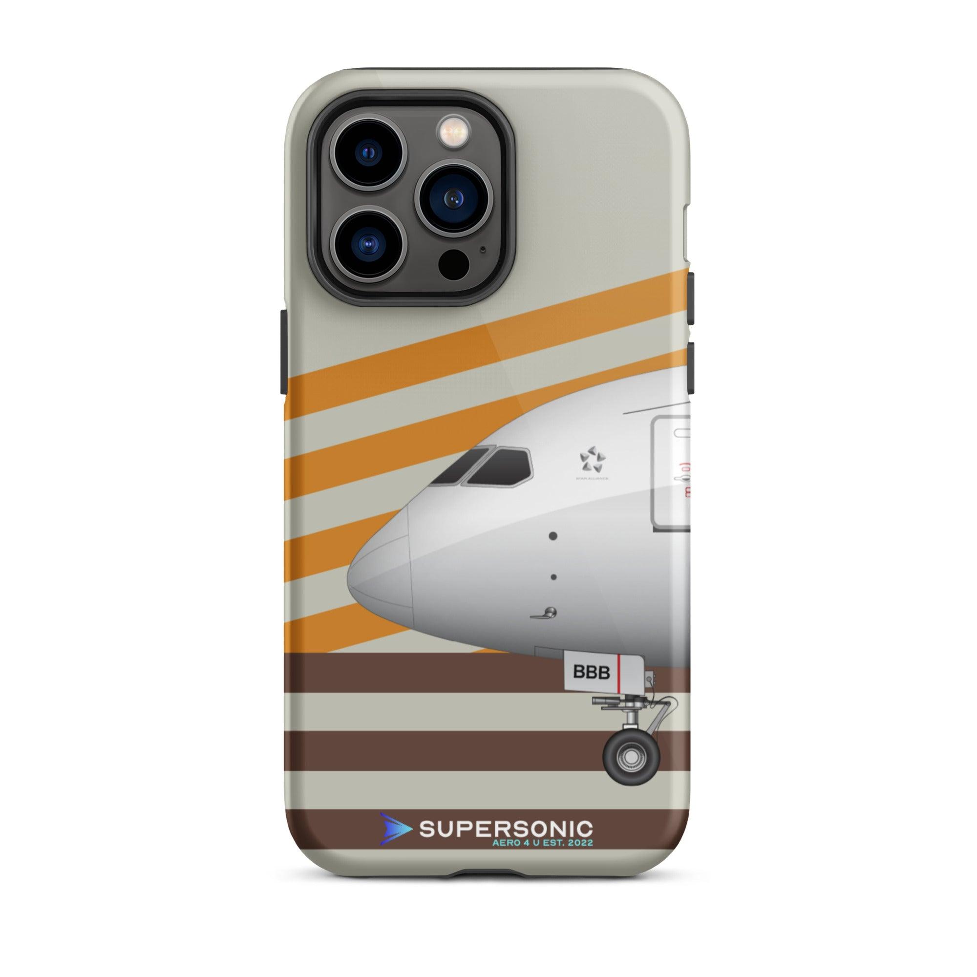 Tough iPhone case Boeing 787 yellow brown - SUPERSONIC aero 4U