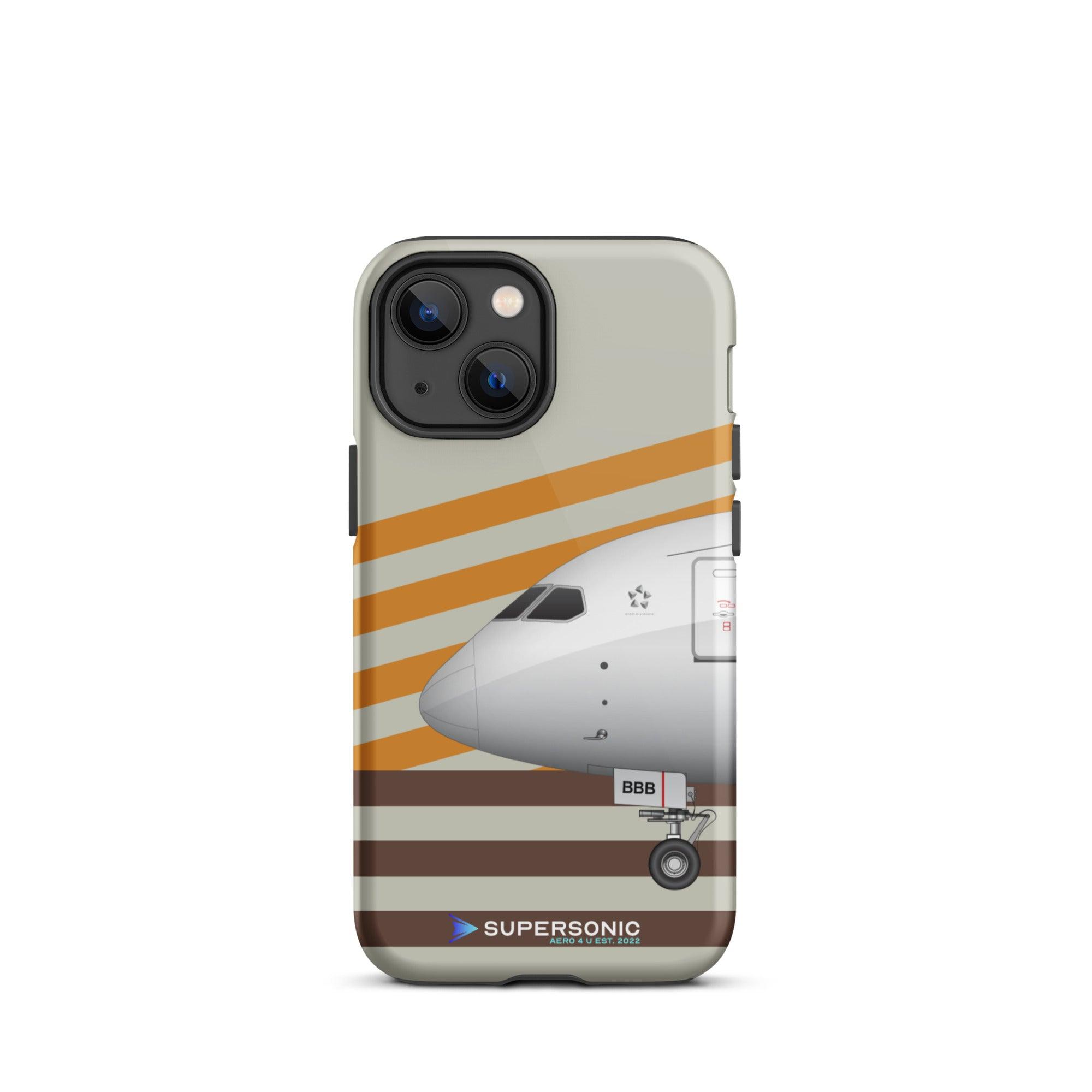 Tough iPhone case Boeing 787 yellow brown - SUPERSONIC aero 4U