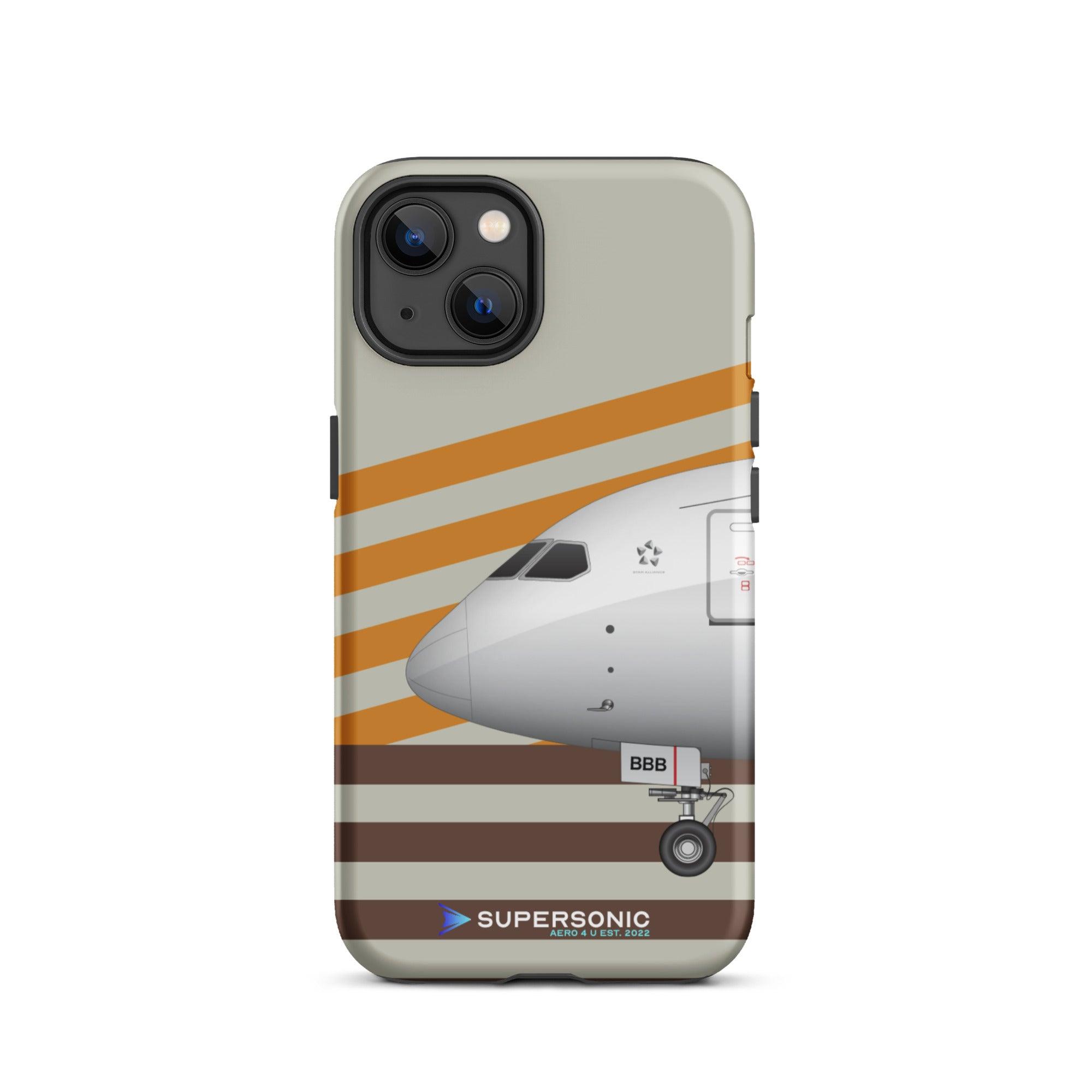 Tough iPhone case Boeing 787 yellow brown - SUPERSONIC aero 4U